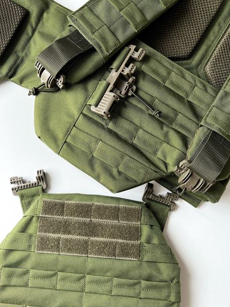 Плитонoска Олива Plate Carrier U-WIN PRO швидке скидання 260х330 Cordura 1000D AS0059 фото