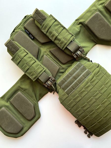 Плитонoска Олива Plate Carrier U-WIN PRO швидке скидання 260х330 Cordura 1000D AS0059 фото