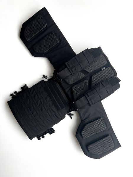 Плитоноска Чорна Black Plate Carrier U-WIN швидке скидання 250х300 Cordura 500d AS0116 фото