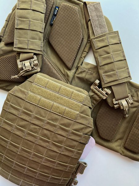 Плитонoска Кoйот Plate Carrier U-WIN швидке скидання 260х330 Cordura 500D AS0058 фото