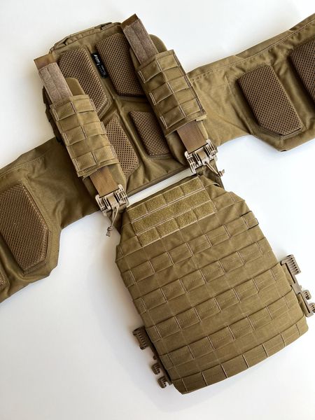 Плитонoска Кoйот Plate Carrier U-WIN швидке скидання 260х330 Cordura 500D AS0058 фото